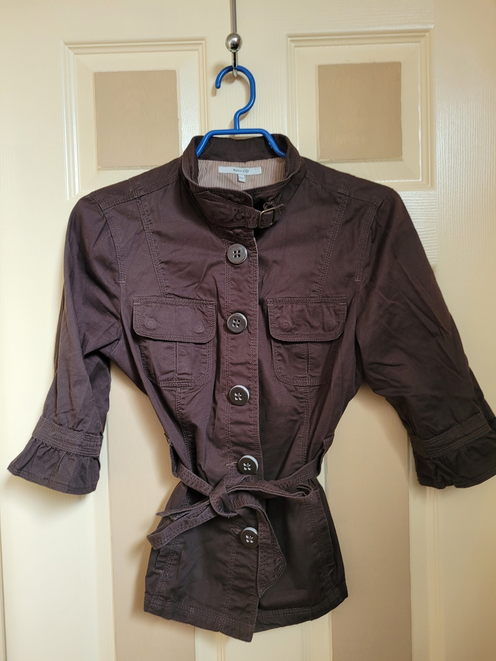 RW&CO. Dark Brown Women's Belted Utility Jacket